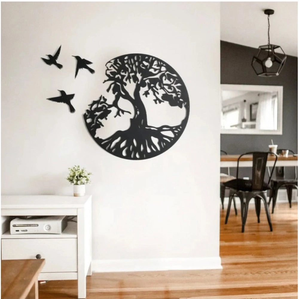Snuggle Lifestyle Co. Eternal Growth Tree of Life Wooden Wall Decor – Black