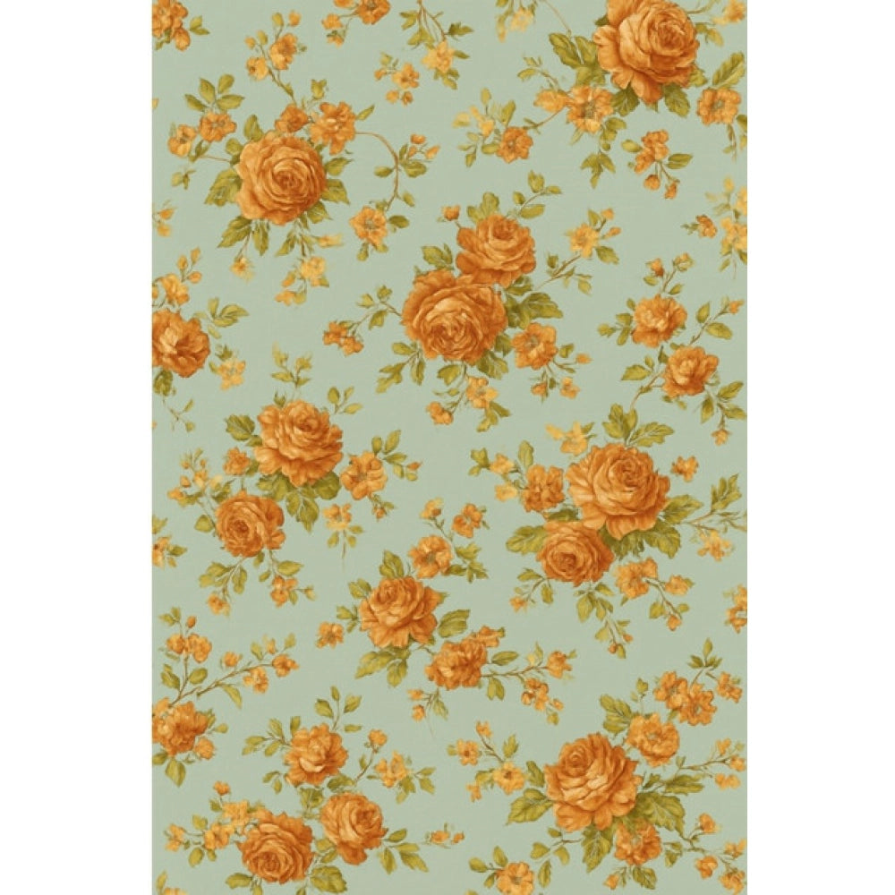 Snuggle Lifestyle Co. Microfiber Floral Printed Double Bedsheet with 2 Pillow Covers (Beige)