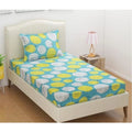 Snuggle Lifestyle Co. Microfiber Floral Printed Single Bedsheet with 1 Pillow Cover (Green)