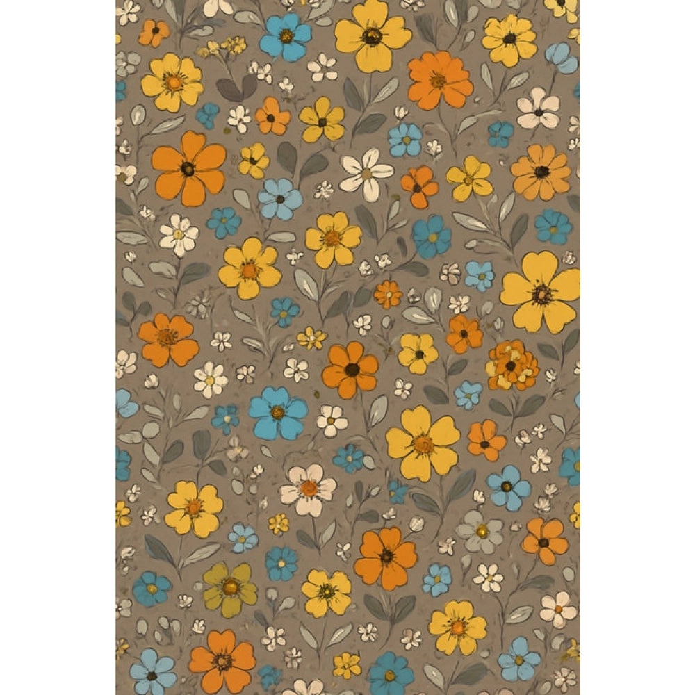 Snuggle Lifestyle Co. Microfiber Floral Printed Single Bedsheet with 1 Pillow Cover (Multicolor)