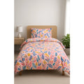 Snuggle Lifestyle Co. Microfiber Floral Printed Single Bedsheet with 1 Pillow Cover (Multicolor)