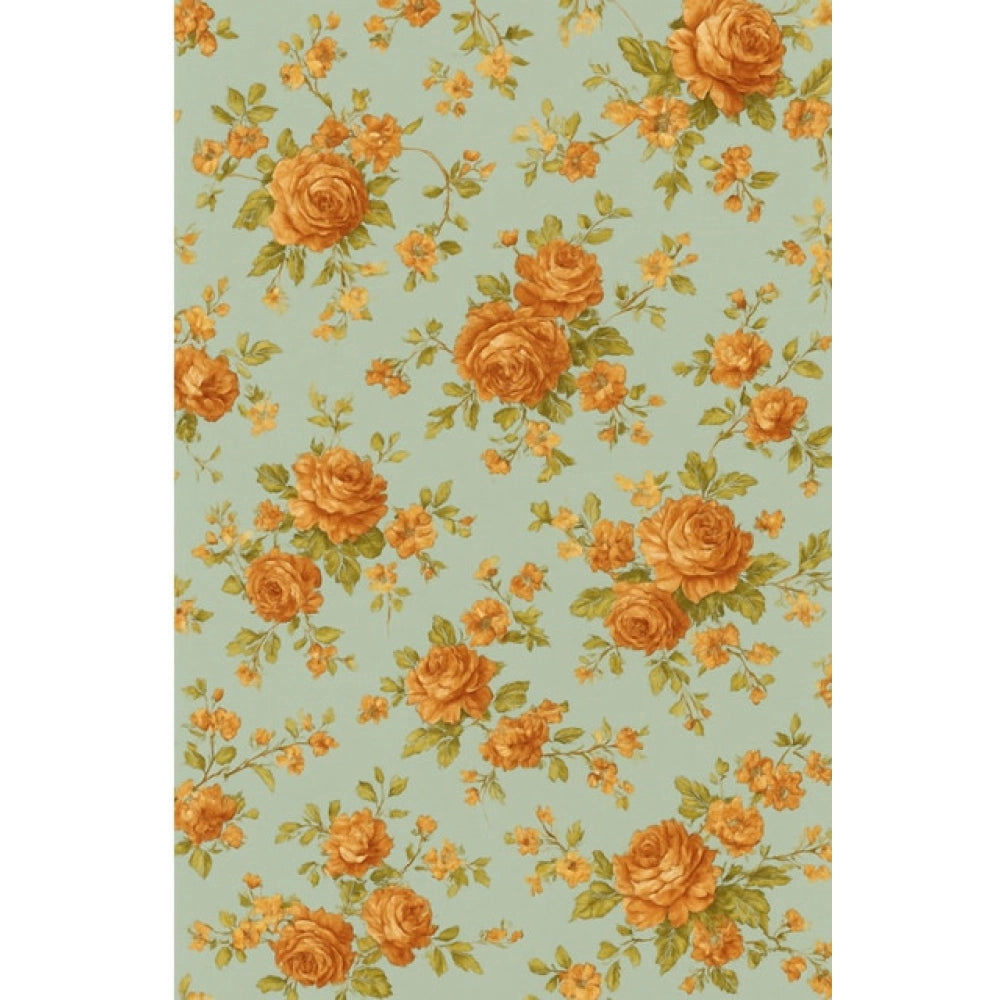 Snuggle Lifestyle Co. Microfiber Floral Printed Single Bedsheet with 1 Pillow Cover (Beige)