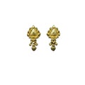 Snuggle Lifestyle Co. Women's Pack of_2 Brass Gold-Plated Earrings (Gold)