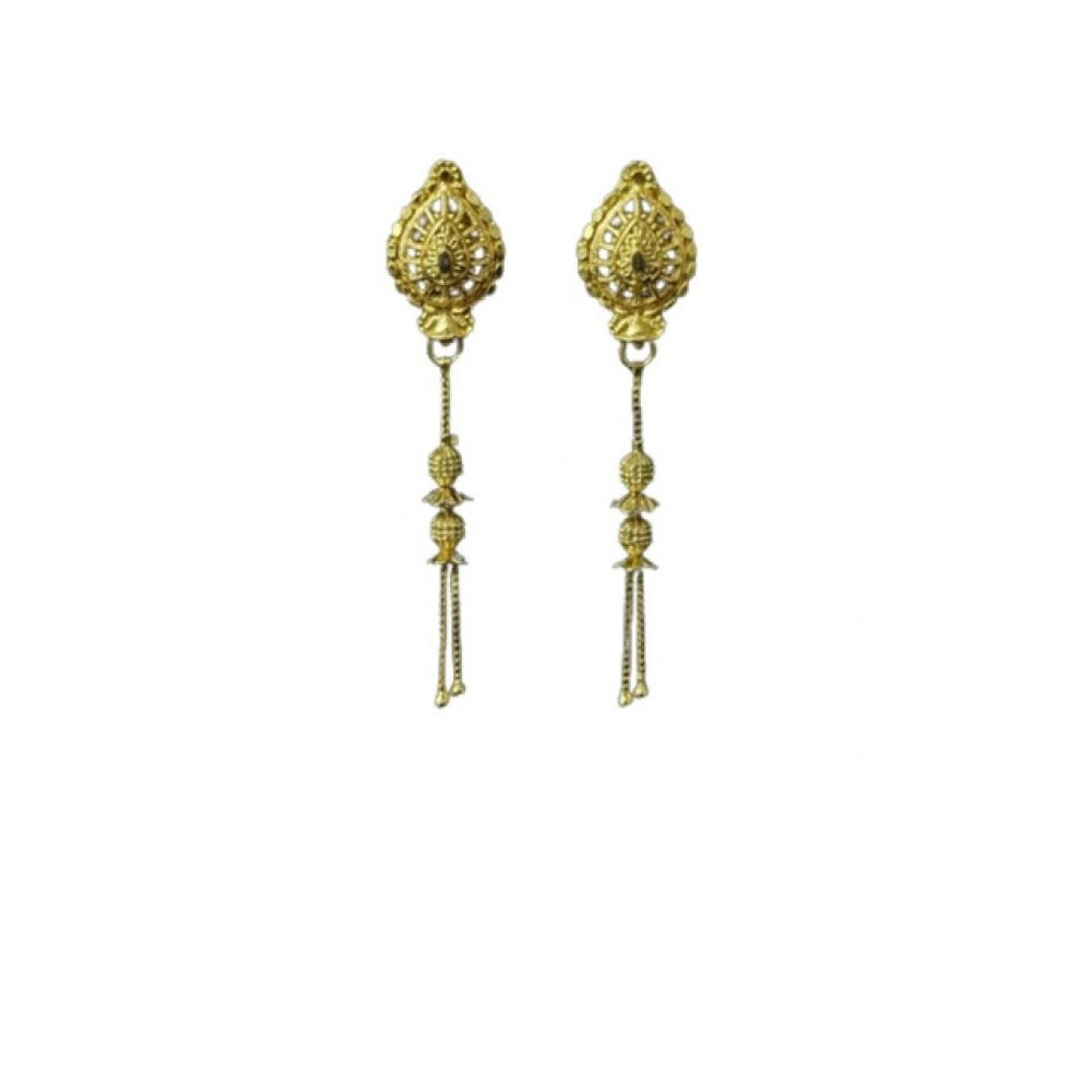 Snuggle Lifestyle Co. Women's Pack of_2 Brass Gold-Plated Earrings (Gold)