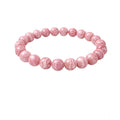 Snuggle Lifestyle Co. Natural Crystal 8mm Rhodochrosite Bracelet (Pink)