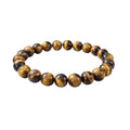 Snuggle Lifestyle Co. Natural Crystal 8mm Tiger Eye Bracelet  (Brown)