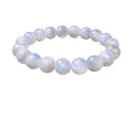 Snuggle Lifestyle Co. Natural Crystal 8mm Moonstone Bracelet (White)