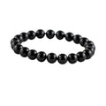 Snuggle Lifestyle Co. Natural Crystal 8mm Black Tourmaline Bracelet (Black)