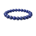 Snuggle Lifestyle Co. Natural Crystal 8mm Lapis Lazuli Bracelet (Dark Purple)
