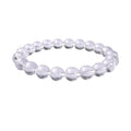 Snuggle Lifestyle Co. Natural Crystal 8mm Clear Quartz Bracelet (White)